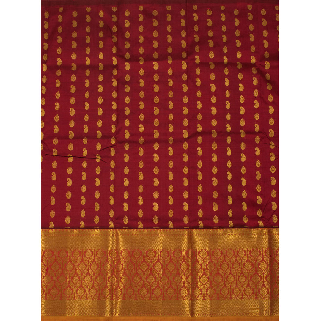 2 to 4 Years Pure Zari Kanchipuram Pattu Pavadai Material 10054657