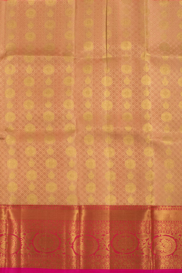 2 to 4 Year Size Pure Zari Kanjivaram Pattu Pavadai Material 10058057