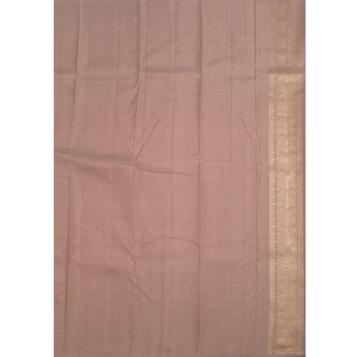 Handloom Pure Zari Borderless Jacquard Kanjivaram Silk Saree 10057050
