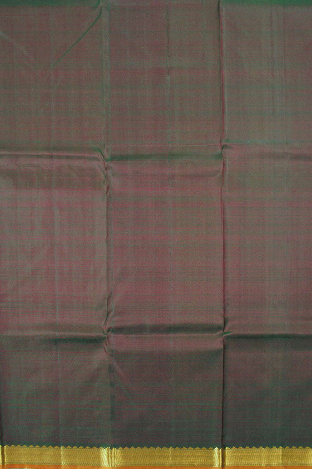 Dark Moss Green Pure Zari Kanjivaram Silk Saree 10060020