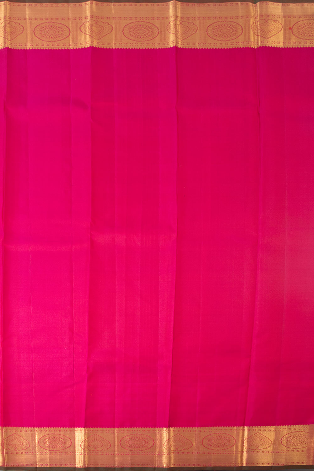 Hot Pink Pure Zari Kanjivaram Silk Saree 10060056
