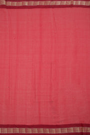 Pinkish Magenta Printed Kalamkari Tussar Silk Saree 10060151