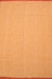 Apricot Orange Bengal Cotton Saree 10059313