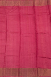 Hand Block Printed Tussar Silk Saree 10059323