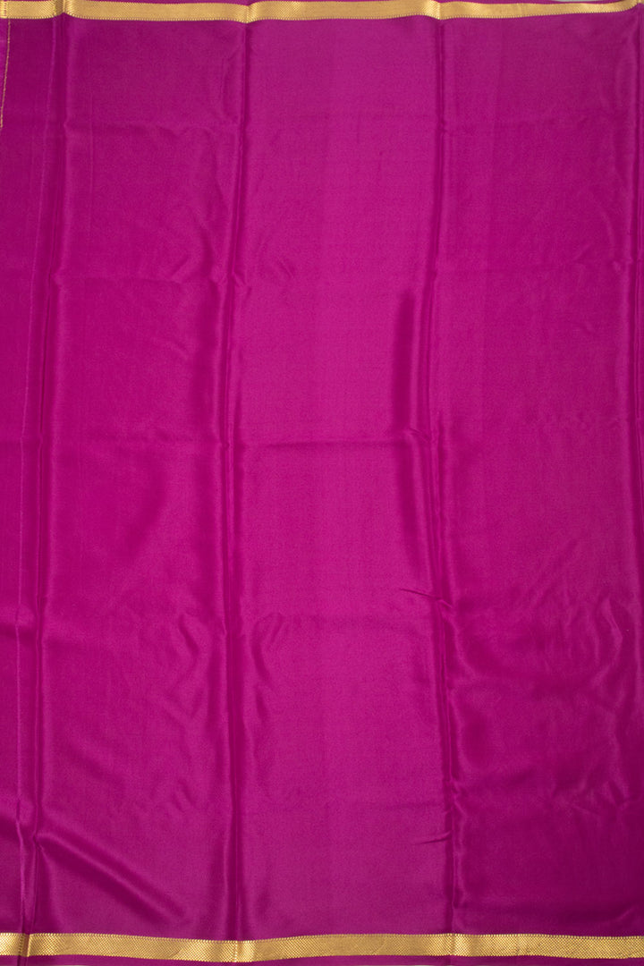 Purple Mysore Crepe Silk Saree 10060230