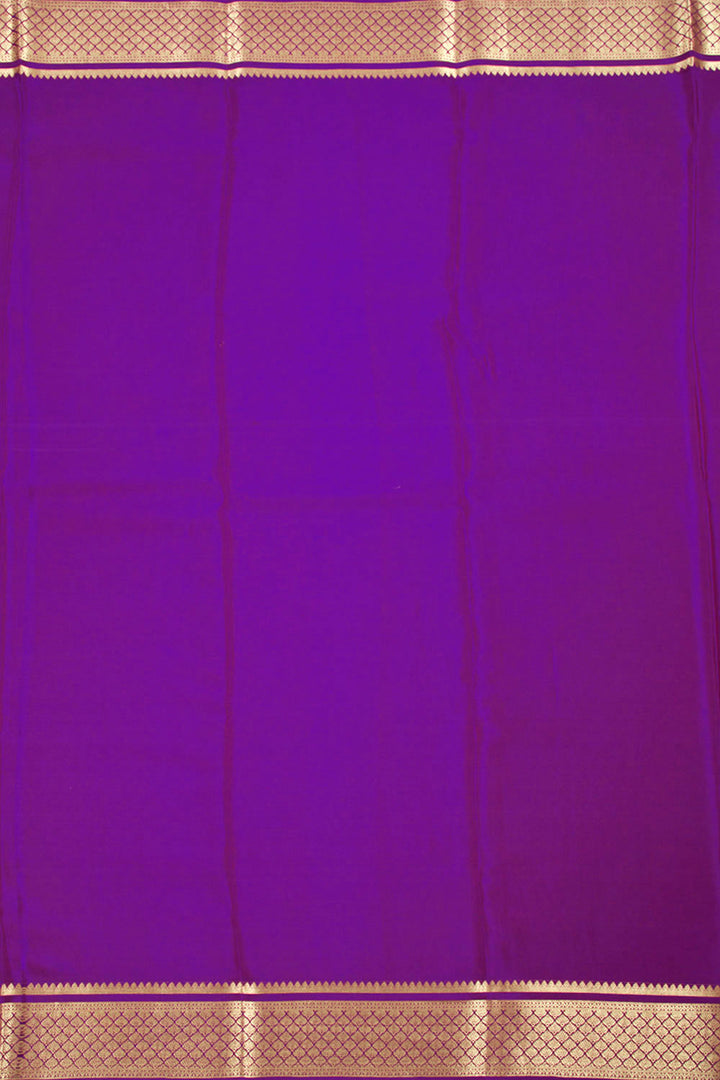 Violet Mysore Crepe Silk Saree 10060488