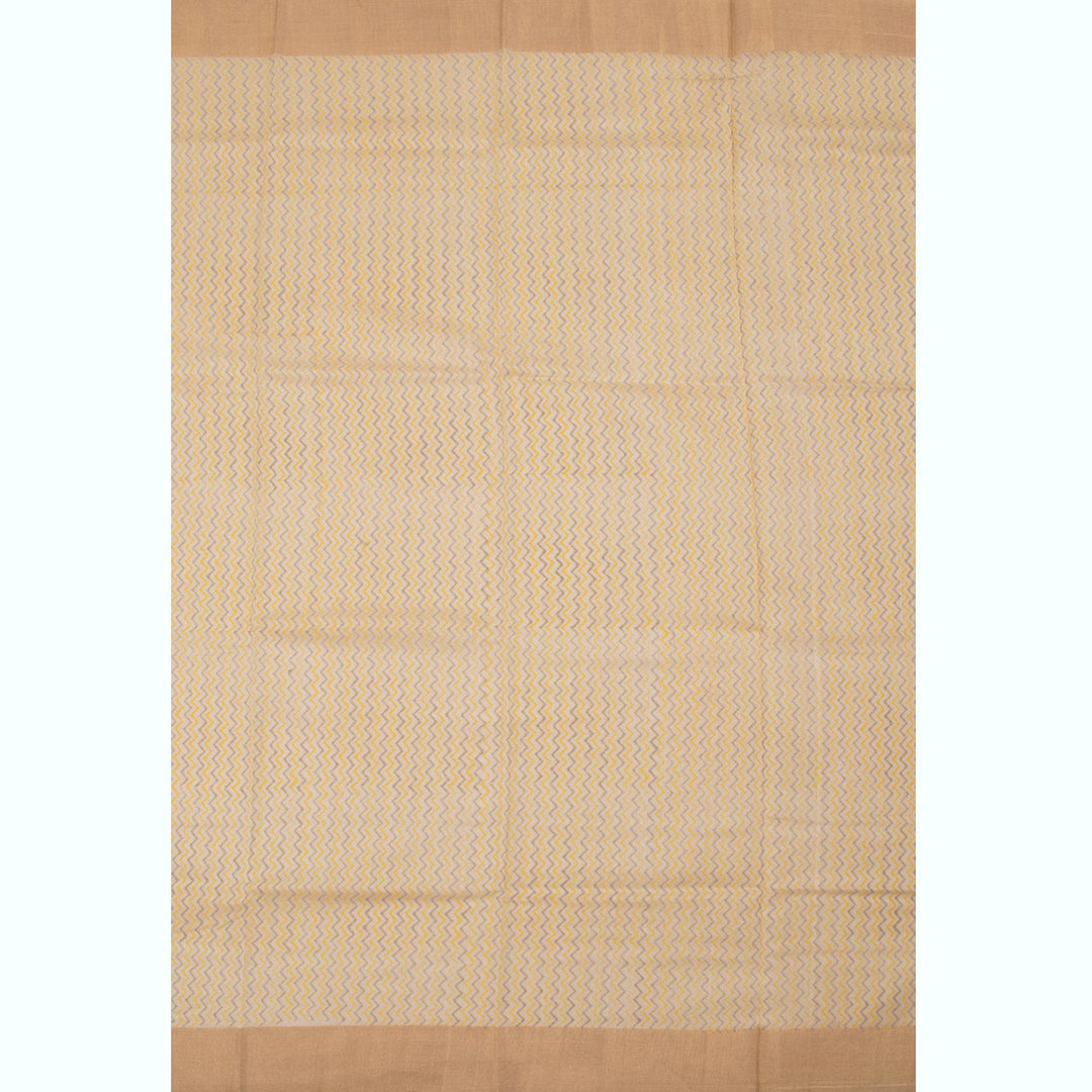 Printed Handloom Chanderi Silk Cotton Saree 10054805