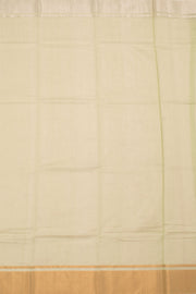 Pastel Green Handloom Chanderi Silk Cotton Saree 10059680