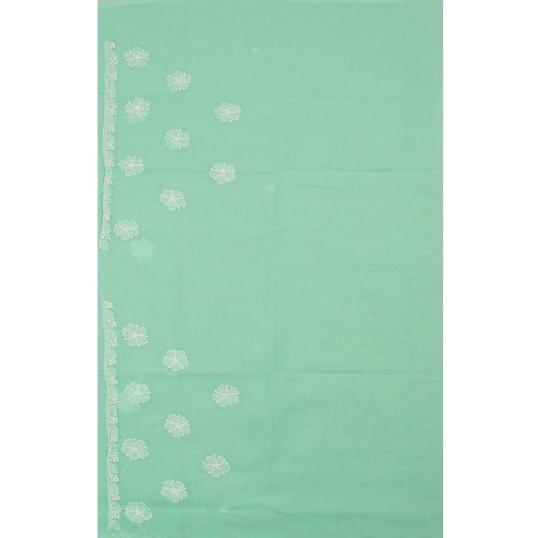 Chikankari Embroidered Cotton Saree 10055263
