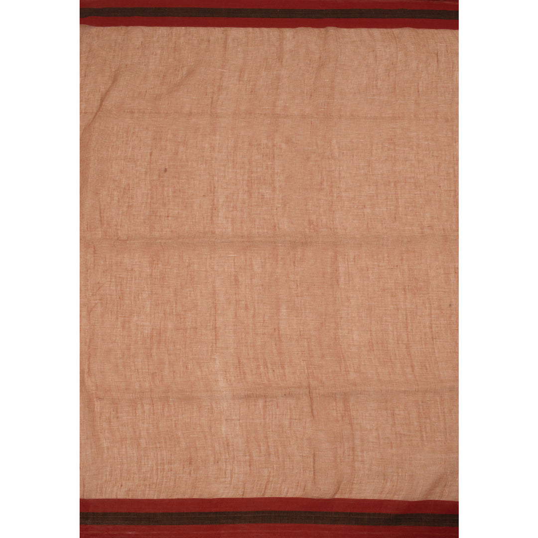 Handloom Bengal Jamdani Linen Saree 10055194