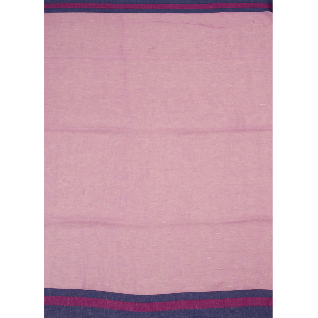 Handloom Bengal Jamdani Linen Saree 10055196