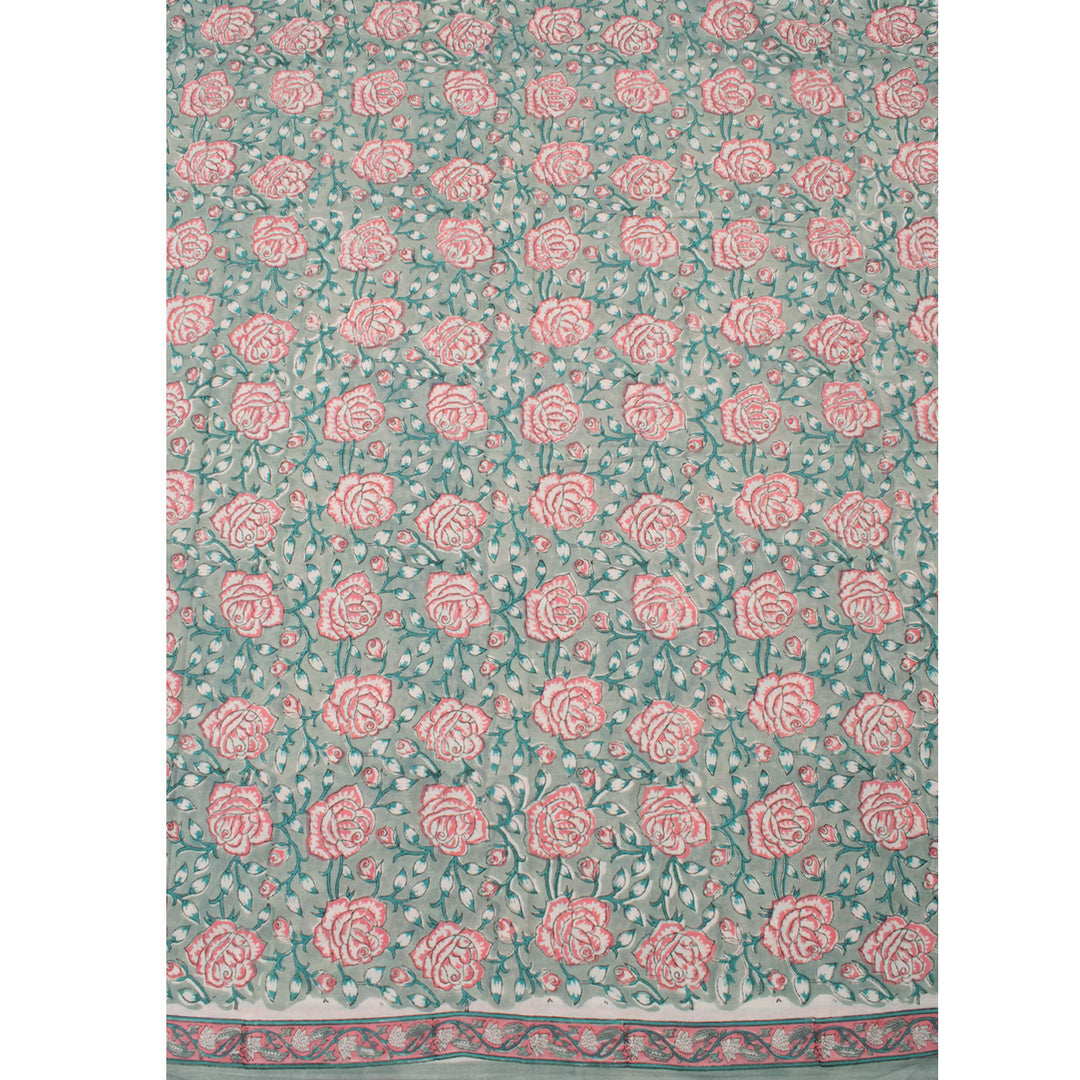Hand Block Printed Cotton Salwar Suit Material 10054103