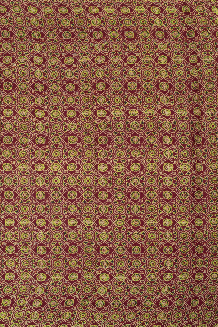Ajrakh Printed Gharchola Modal Silk Saree 10058038