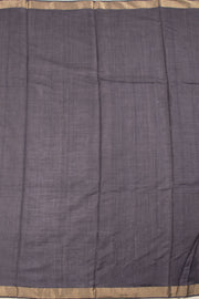 Grey Chhattisgarh Tussar Silk Saree 10056999