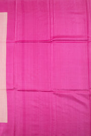 Rose Pink Chhattisgarh Tussar Silk Saree 10059703