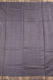 Grey Chhattisgarh Tussar Silk Saree 10059716