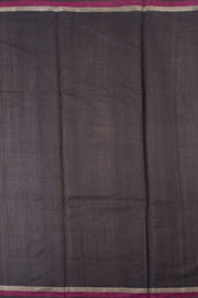 Deep Grey Chhattisgarh Meenakari Tussar Silk Saree 10059719