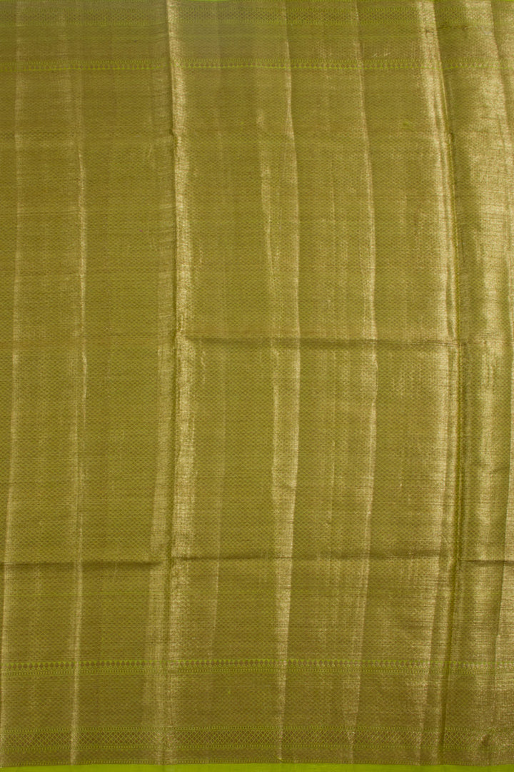 Green Handloom Banarasi Summer Silk Saree 10061311