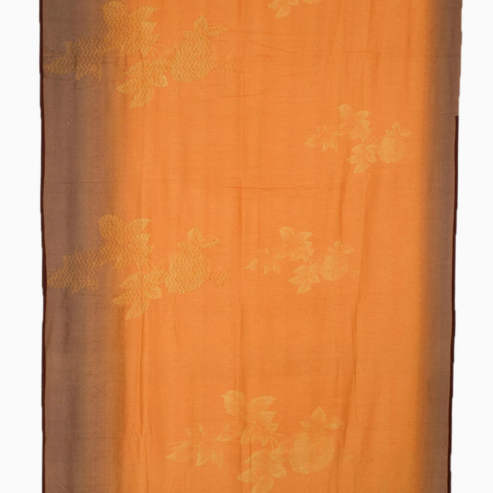 Kantha Embroidered Printed Muga Silk Saree 10055334