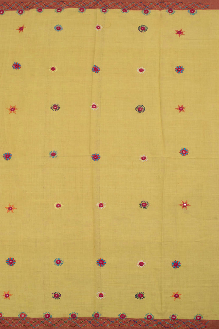 Handloom Natural Dye Khadi Cotton Saree 10058411
