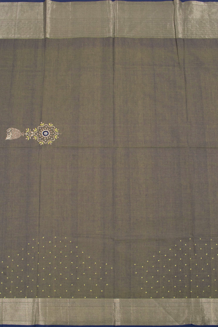 Hand Block Printed Mangalgiri Cotton Saree 10058434