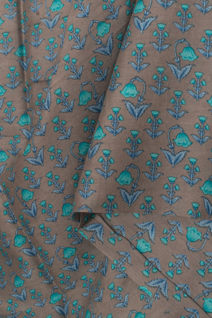 Hand Block Printed Silk Cotton 3-Piece Salwar Suit Material 10058784