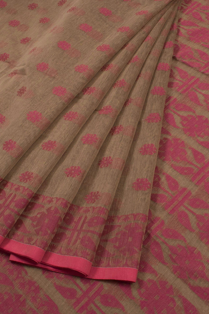 Handloom Jamdani Style Cotton Saree 10058446