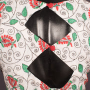 White Kantha Embroidered Sleeveless Cotton Blouse 10059247