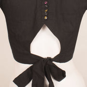 Kantha Embroidered Cotton Blouse 10059250