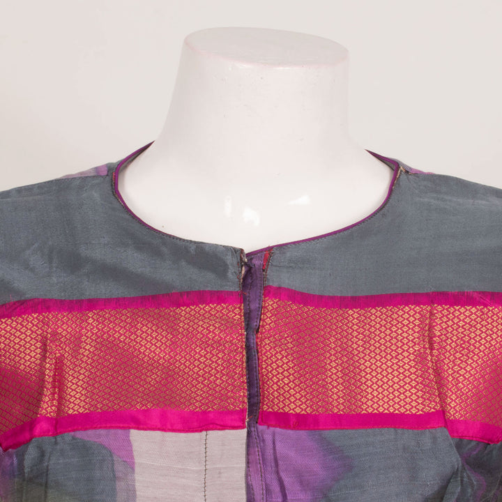 Handcrafted Silk Cotton Blouse 10055538