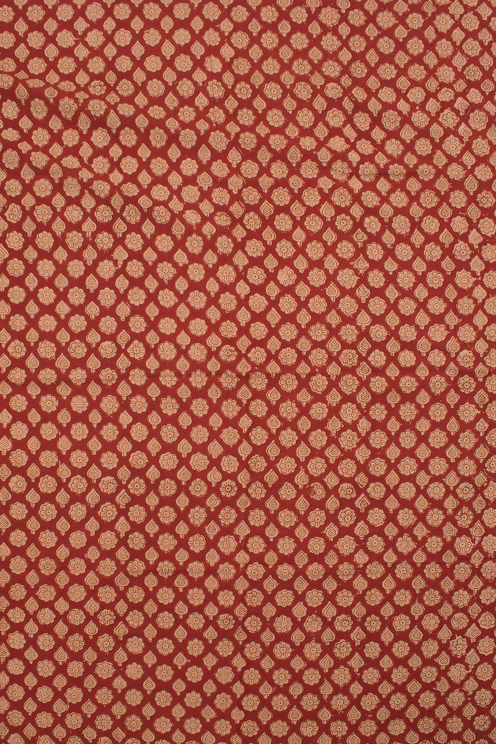 Ajrakh Printed Kota Doria Cotton Saree 10059084