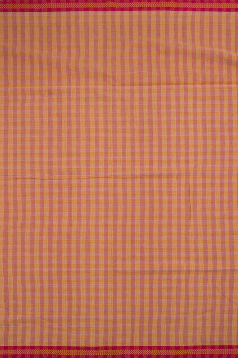 Handloom Checked Cotton Saree 10059094