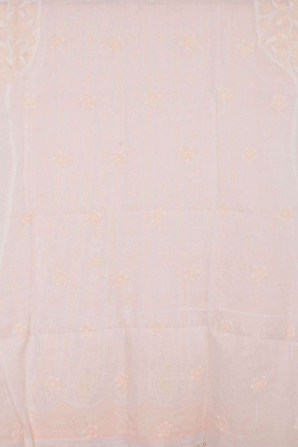 Chikankari Embroidered Cotton Anarkali Suit Material 10057955