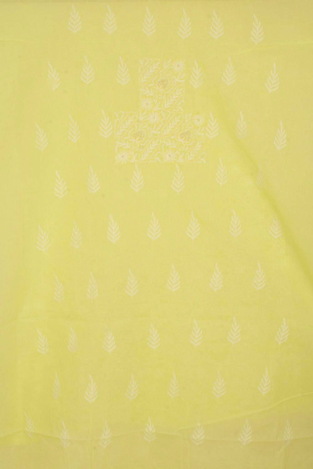 Chikankari Embroidered Cotton Salwar Suit Material 10057959