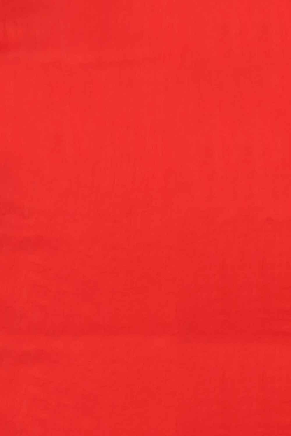 Rose Red Handloom Banarasi Kora Silk Saree 10059852