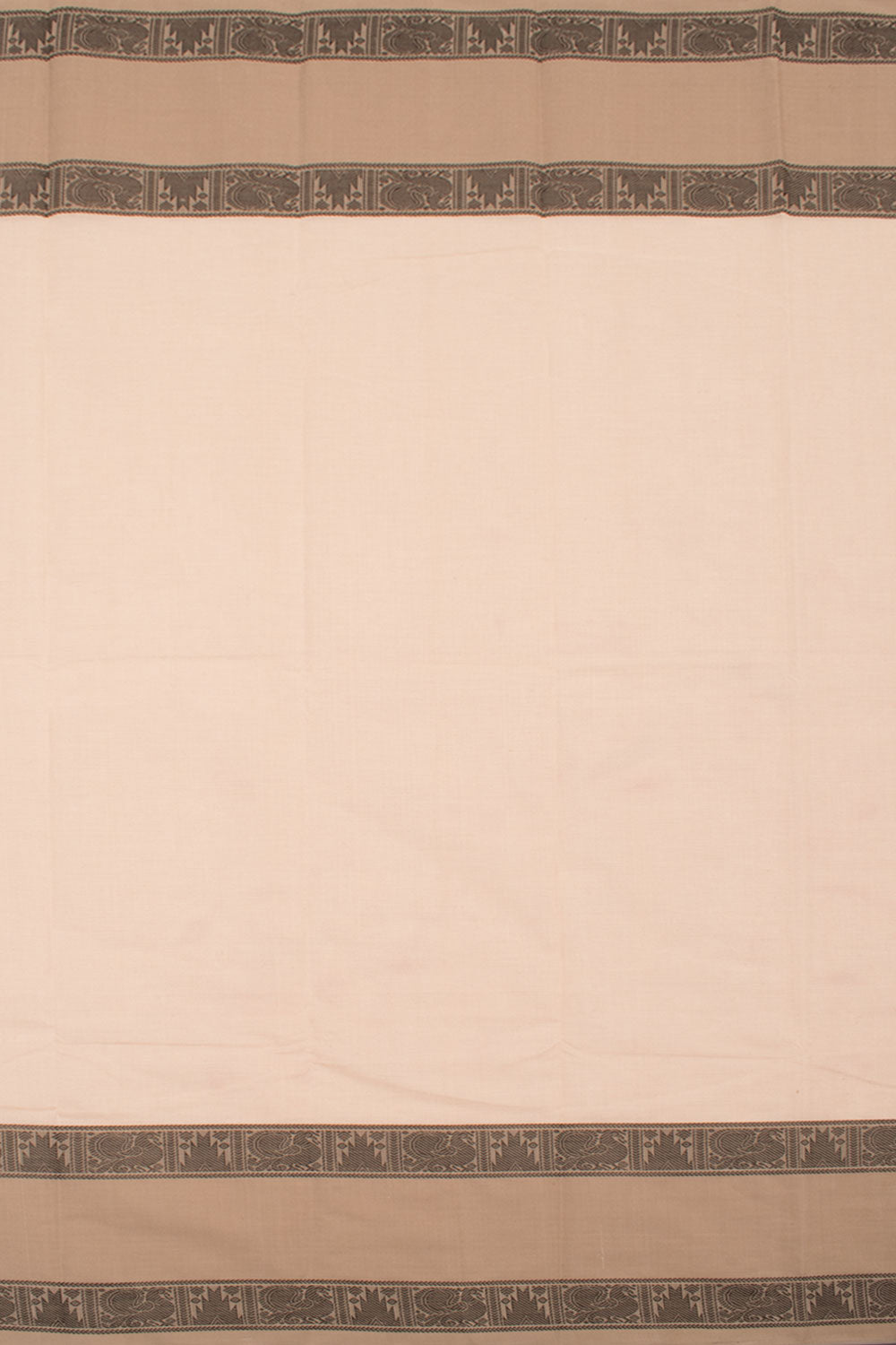White Handloom Kanchi Cotton Saree 10059526