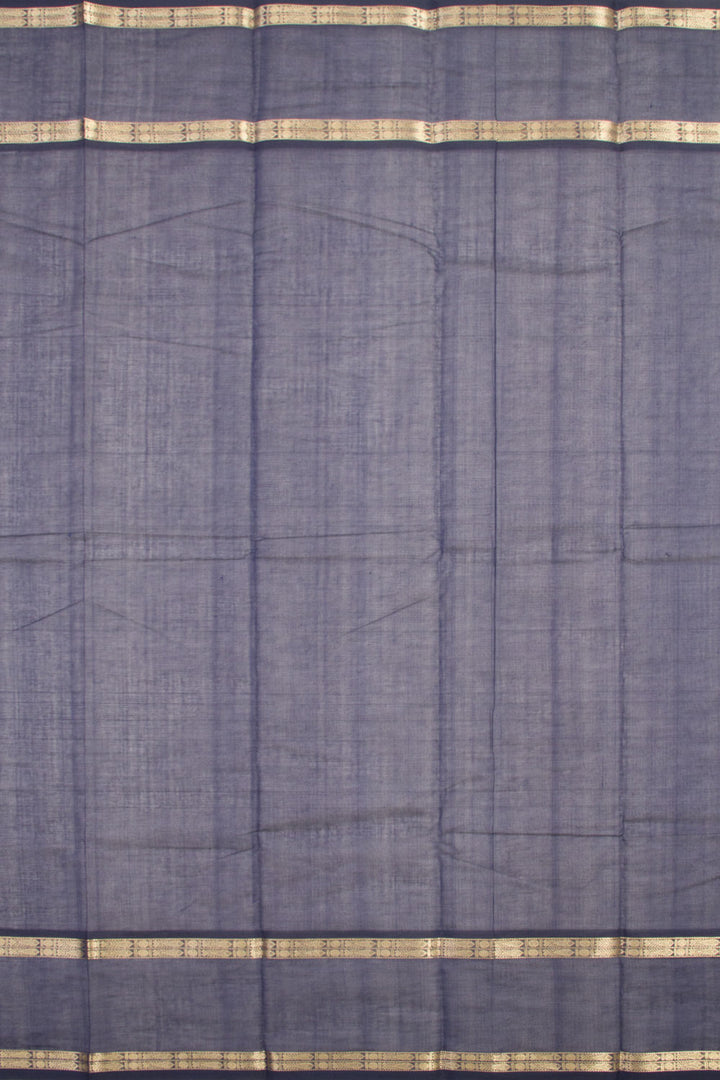 Blue & Red Handloom Kanchi Cotton Saree 10060858
