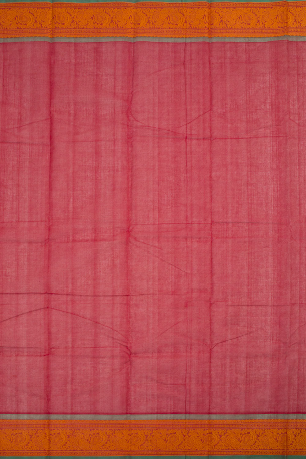 Cardinal Red Handloom Kanchi Cotton Saree 10060870