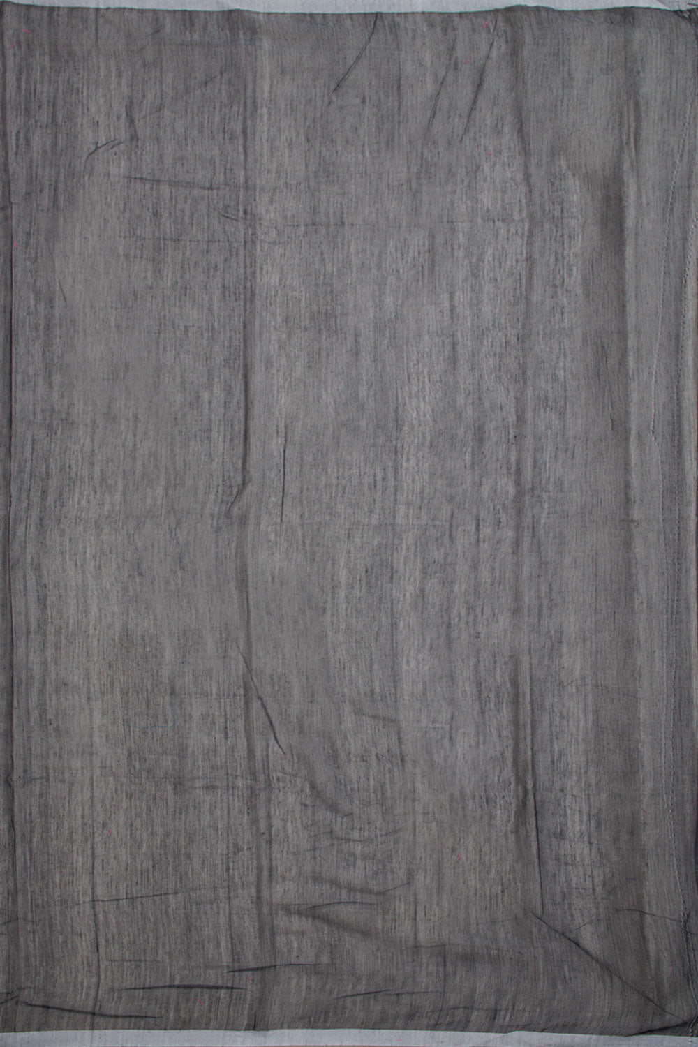 Elephant Grey Handloom Jamdani Style Cotton Saree 10061445