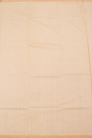 White Printed Chanderi Silk Cotton Saree 10059695