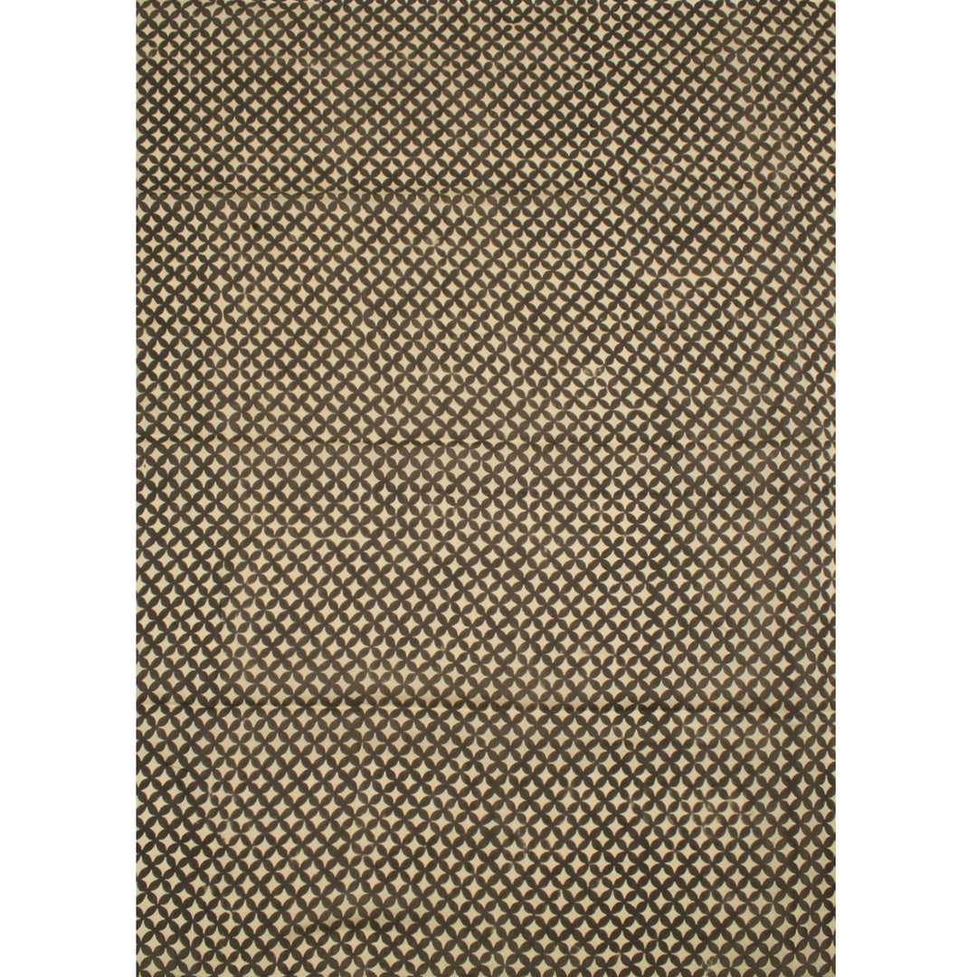 Hand Block Printed Chanderi Silk Cotton Saree 10055769