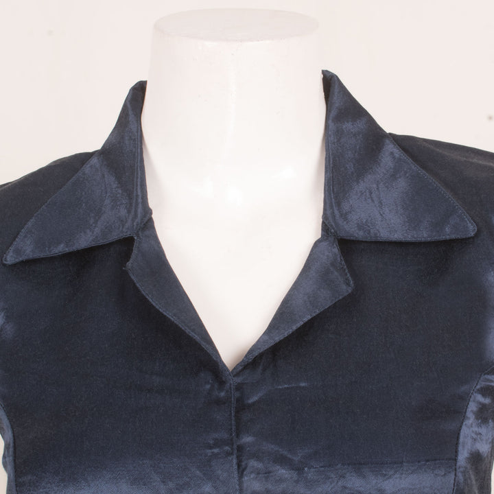 Handcrafted Sleeveless Modal Silk Blouse 10058985