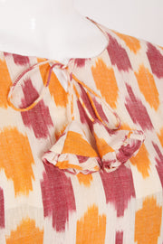 Handloom Ikat Cotton Kurta 10060392