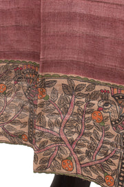 Hand Painted Madhubani Bhagalpur Tussar Silk Skirt 10057657