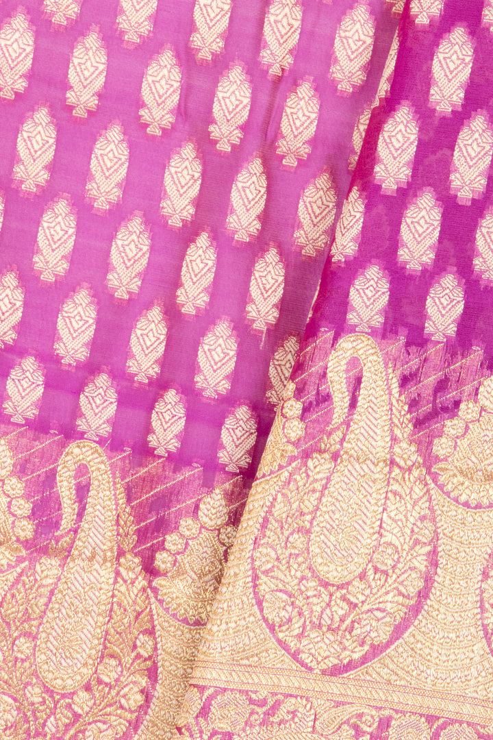 Magenta Banarasi Cotton Salwar Suit Material 10061164