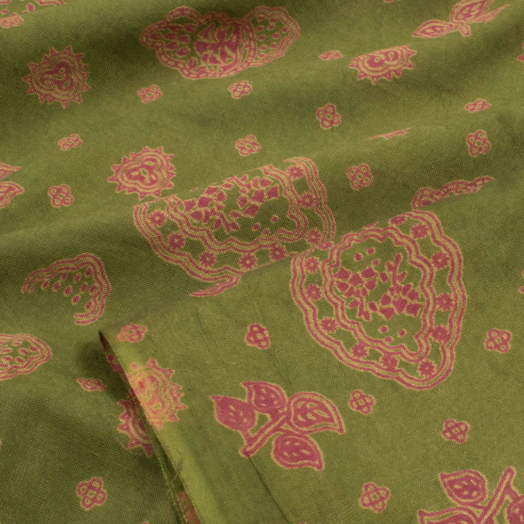 Printed Bhagalpur Silk Salwar Suit Material 10055890