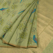 Printed Handloom Chanderi Silk Cotton Saree 10055908