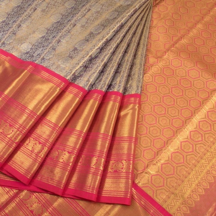 Pure Tissue Silk Bridal Korvai Kanjivaram Saree 10056500