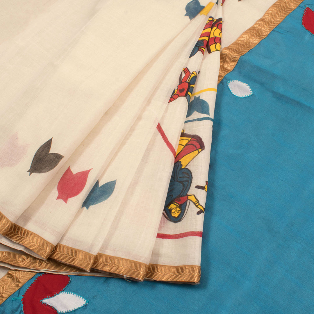 Hand Painted Bengal Cotton Saree 10056245
