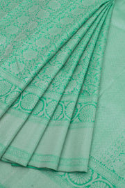Mint Greeen Pure Zari Bridal Jacquard Kanjivaram Silk Saree 10057118